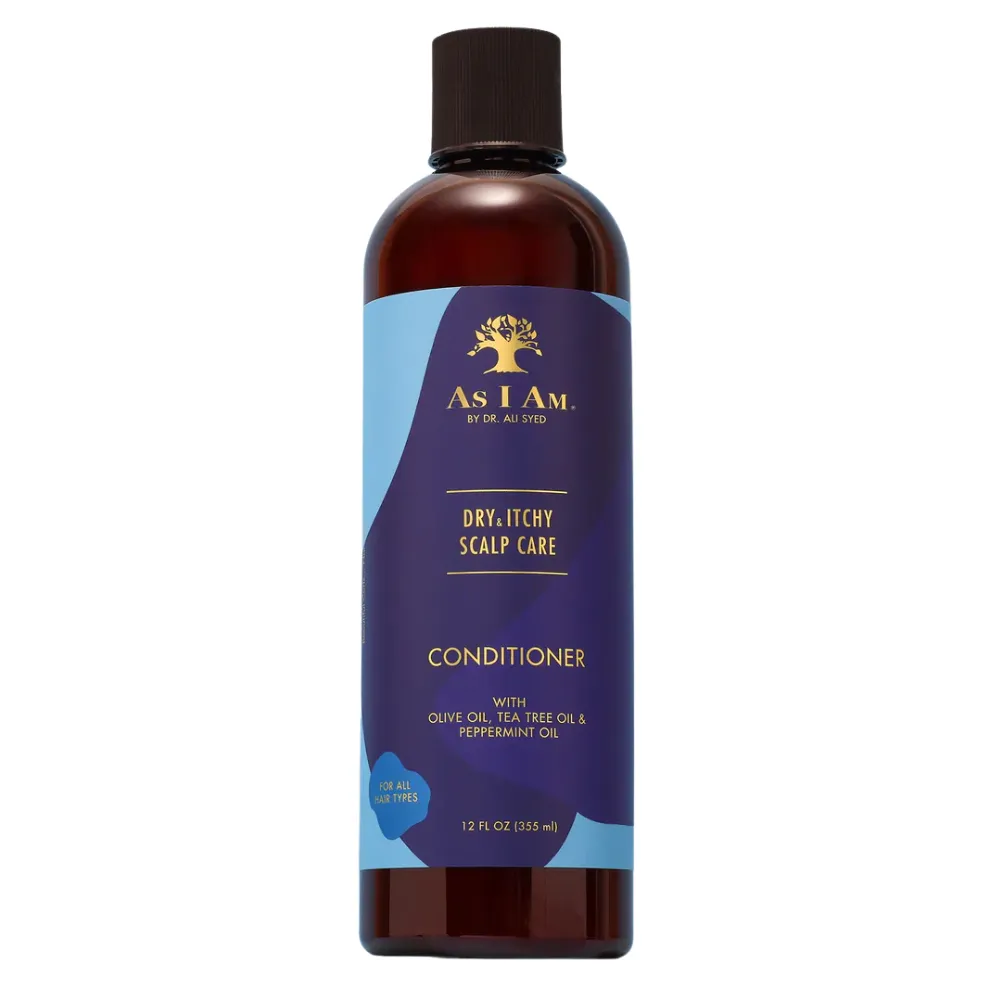 AS I AM Dry and Itchy Conditioner Olive And Tea Tree Oil 355ml - Imagen 1